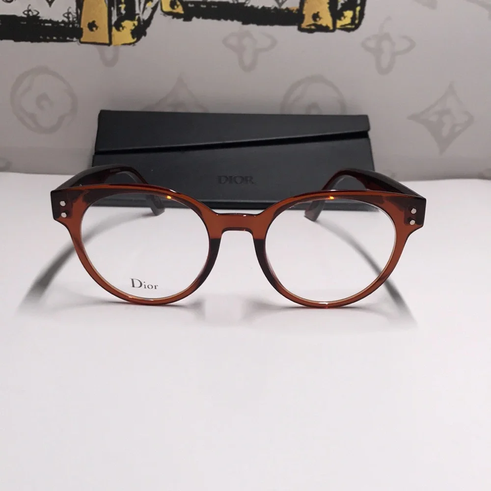 New Authentic Dior CD3 086 51 Ladies Aviator/Pilot Eyeglass Frames – Tortoise